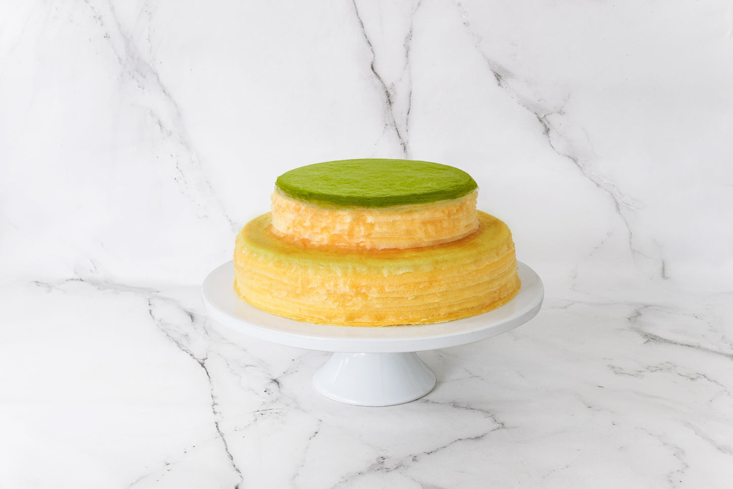 2-Tier Green Tea Mille Crêpes