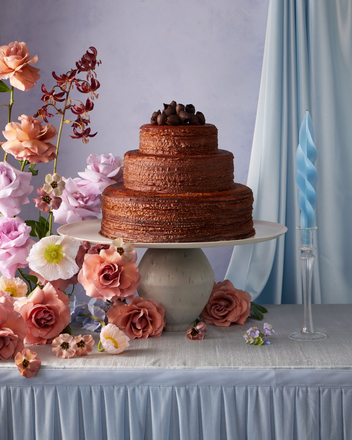 Chocolate Wedding Mille  Crêpes