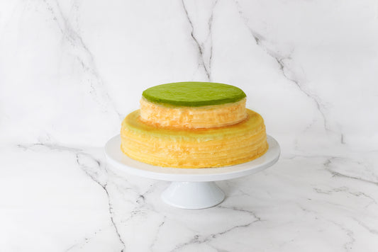 2-Tier Green Tea Mille Crêpes