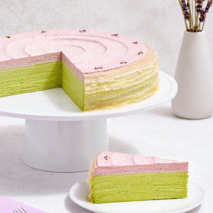 Lavender Matcha Mille Crêpes - 9 inches