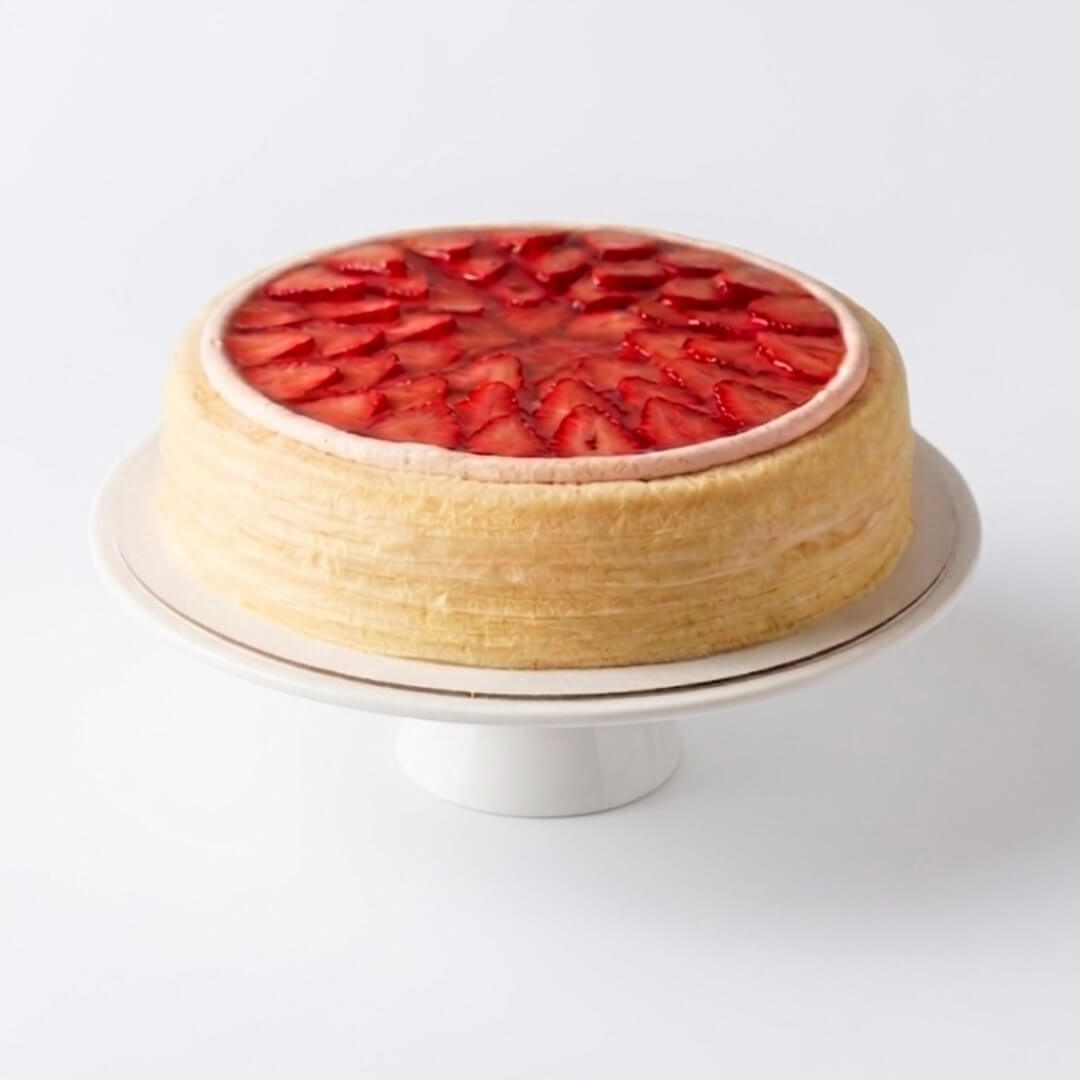 Strawberry Blossom Mille Crêpes - 9 inches